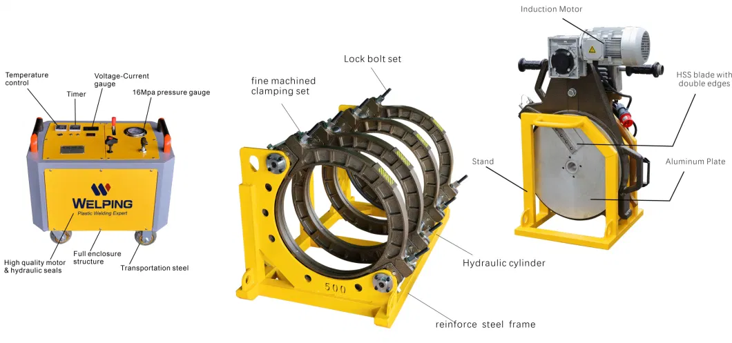 250-500mm Semi-Automatic HDPE Pipe Butt Fusion Welding Machinefusion Butt Welder Workshop Machine