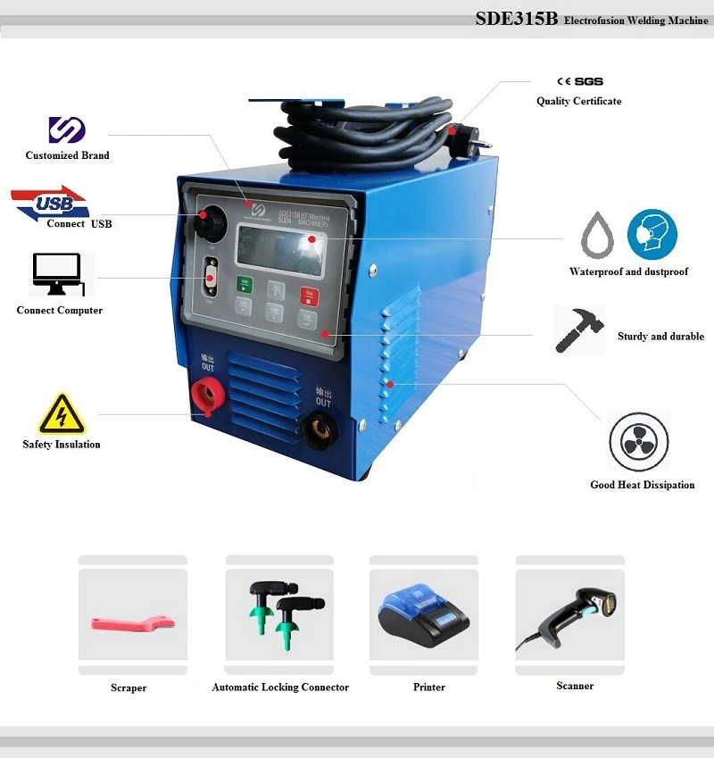 Welding Electrofusion Machine/ Electrofusion Welding Machine/HDPE Electro Fusion Machine 20-315mm